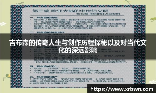 吉布森的传奇人生与创作历程探秘以及对当代文化的深远影响